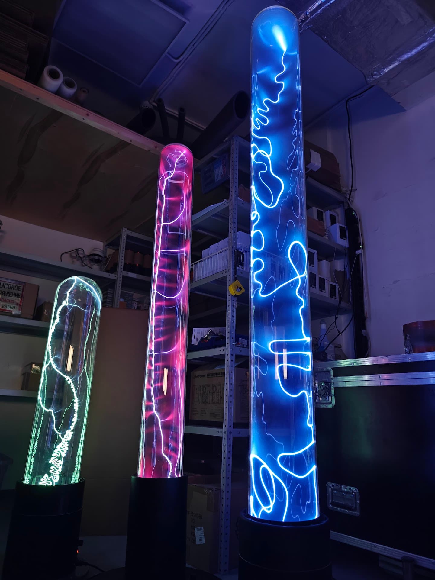 Real plasma glass - TeslaCoilPro workshop photograph