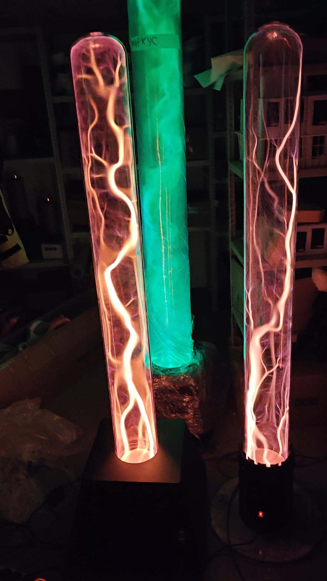 Real plasma glass - TeslaCoilPro workshop photograph